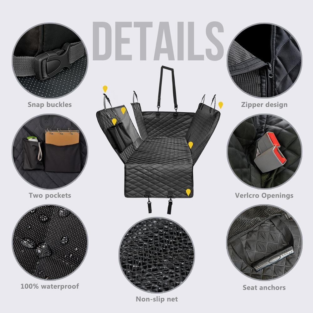 Waterproof Pet Car Seat Cover – Full Protection for Back Seats