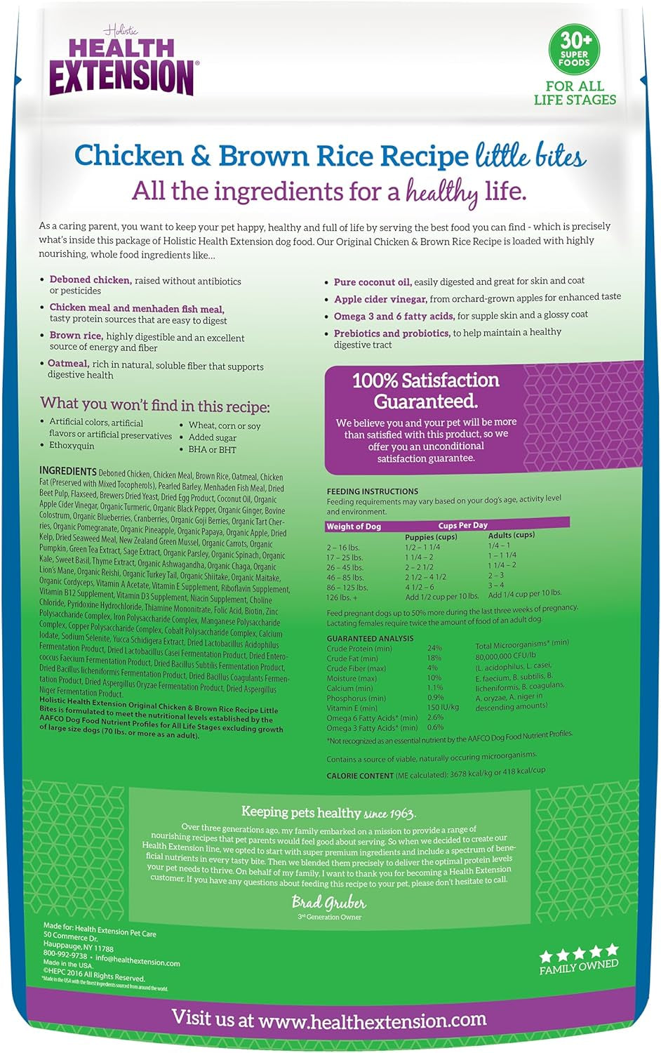 Little Bites Dry Dog Food for Toy and Small Breeds, Chicken & Brown Rice Recipe, with Probiotics & Superfoods for Digestion & Coat Health, 4 Lb Bag