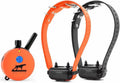 E-Collar  Upland Dog Training Collar, Orange, 2 Med/Large Dogs | 100 Levels of Safe Stimulation, 1 Mile Range, Waterproof & Rechargeable, Night Light, Includes Premium Finger Clicker
