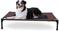 K&H Outdoor Elevated Dog Bed for Medium & Large Pets, Chocolate, 42X30In