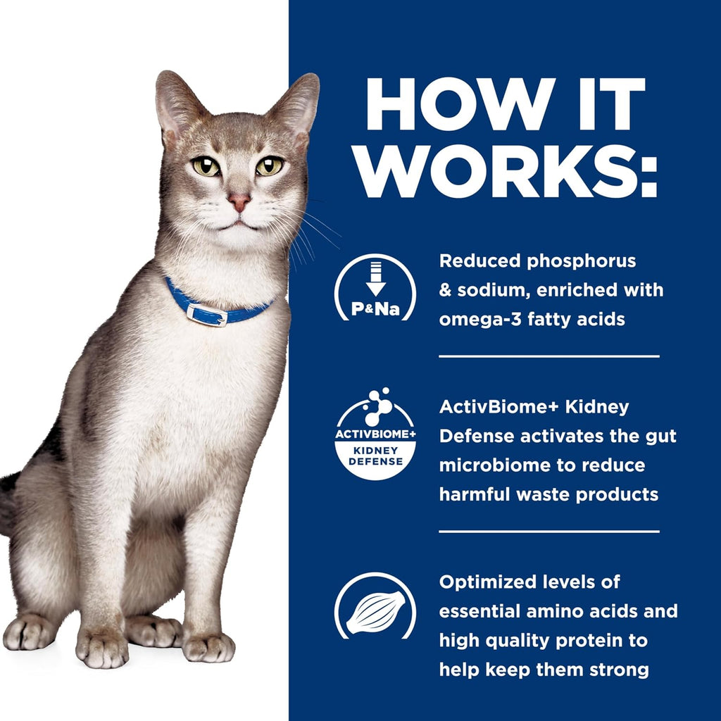 Hill'S Prescription Diet K/D Kidney Care Dry Cat Food | #1 Veterinarian Recommended, Ocean Fish Recipe, 4 Lb. Bag