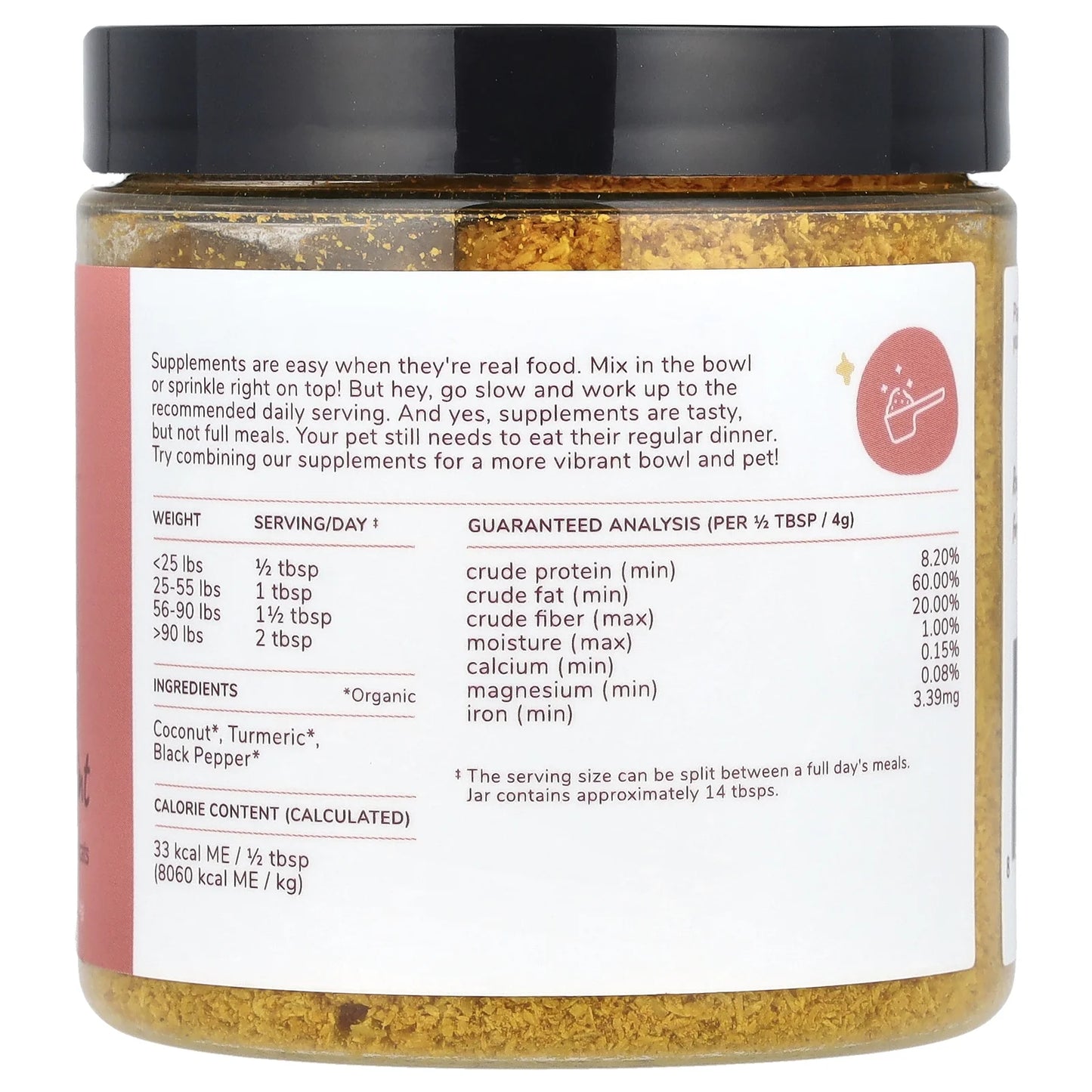 Organic Hip & Joint Supplement for Dogs & Cats - Vet Formulated with Turmeric, Black Pepper & Coconut -Made in USA