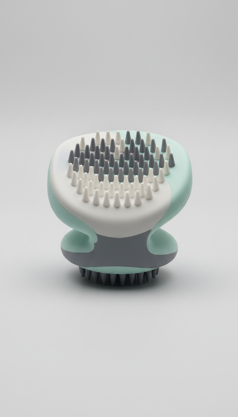 Ergonomic Silicone Grooming Brush