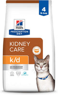 Hill'S Prescription Diet K/D Kidney Care Dry Cat Food | #1 Veterinarian Recommended, Ocean Fish Recipe, 4 Lb. Bag
