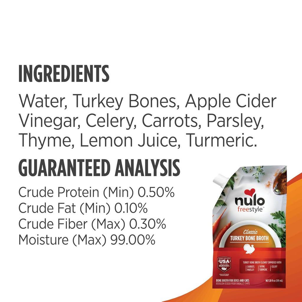 Freestyle Bone Broth, Premium Food Topper for Cats and Dogs, with Collagen and Chondroitin Sulfate to Help Boost the Quality of Your Pet’S Coat and Skin, 20 Fl Oz (Pack of 3)