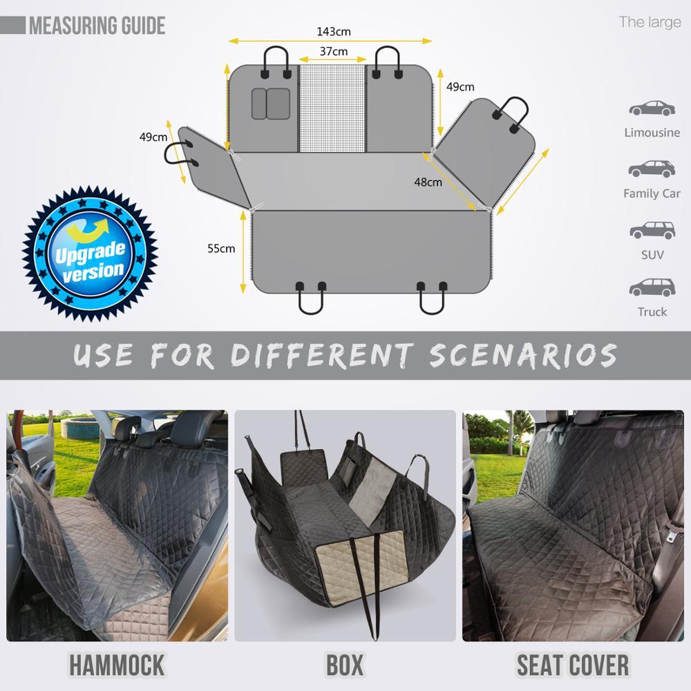 Waterproof Pet Car Seat Cover – Full Protection for Back Seats